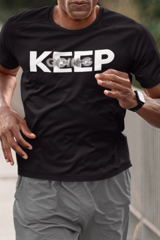 Keep Going Motivational Tee Graphic T-shirt Monochromatic t shirt Inspiration t shirt, Gift, Men's Gift Idea, Message shirt, motivational tee